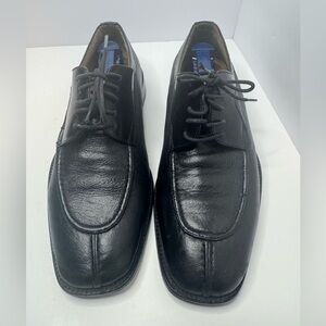 San Remo Men's Black Leather Dress Shoes Size 10